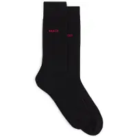 HUGO Lot de deux paires de chaussettes mi-hautes avec logo