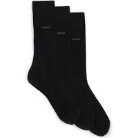 BOSS Lot de trois paires de chaussettes mi-mollet en maille stretch