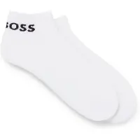 BOSS Lot de deux paires de chaussettes longueur cheville en tissu stretch