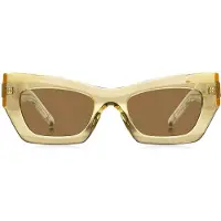 BOSS Lunettes de soleil en acétate transparent avec garnitures en métal emblématiques