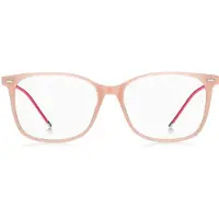 BOSS Monture optique en acétate rose avec chaînette logotée