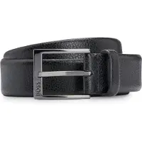 BOSS Ceinture en cuir italien grainé avec boucle logo