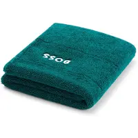 BOSS Tapis de bain en coton avec logo contrastant brodé