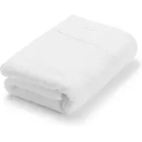BOSS Serviette de bain en coton blanc avec logo brodé
