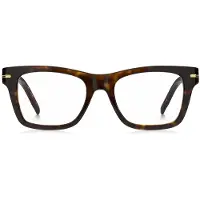 BOSS Monture optique en acétate imitation corne avec détail emblématique doré