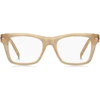BOSS Monture optique en acétate beige avec détail emblématique doré