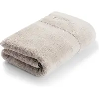 BOSS Serviette de bain en coton avec logo brodé ton sur ton