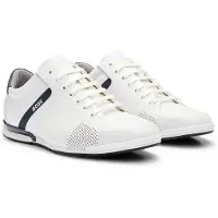 BOSS Baskets basses 'Saturn' noir / blanc naturel