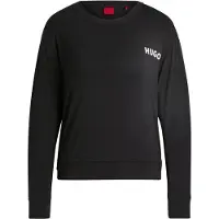 HUGO Haut de pyjama Relaxed en jersey stretch à logo imprimé