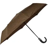 BOSS Parapluie camel à motif monogramme et bandoulière logotée