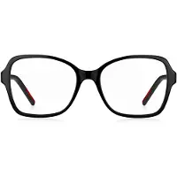 HUGO Monture optique en acétate noir avec branches logotées