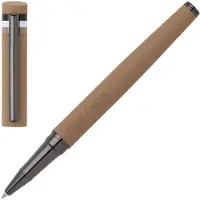 BOSS Stylo-roller camel à logo avec capuchon à rayures emblématiques