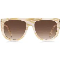 BOSS Lunettes de soleil en acétate à motif avec garnitures en métal doré
