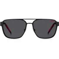 HUGO BOSS Lunettes de Soleil Hugo HG 1298/S 57/16/145 BLACK RED/GREY métal homme HG 1298/S