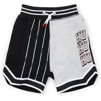 HUGO Short en coton mélangé avec différents logos pour enfant