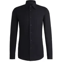 BOSS Chemise Slim en popeline stretch de coton mélangé