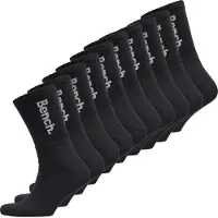 Bench Chaussettes mi-mollet rembourrées Apollo Homme par dix Noir/Blanc