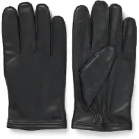 BOSS Gants en cuir adaptés aux écrans tactiles avec logo en métal