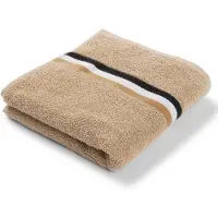 BOSS Serviette de toilette en coton à rayures emblématiques