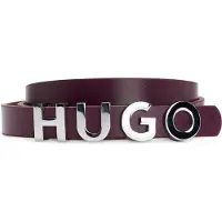 HUGO Ceinture en cuir italien avec boucle logotée