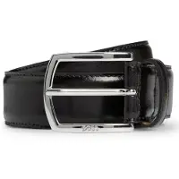 BOSS Ceinture en cuir italien avec boucle logo lustrée