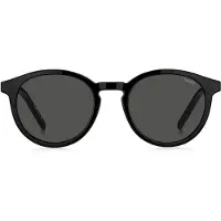 HUGO Monture optique noire avec verres teintés clipsables