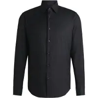 BOSS Chemise Regular en twill stretch performant