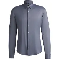 BOSS Chemise Slim en tissu stretch performant structuré