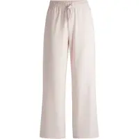 BOSS Bas de pyjama en coton stretch avec cordon de serrage et détail logo