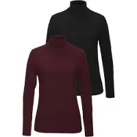 LASCANA T-shirt bourgogne / noir