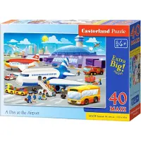 Castorland Puzzle 40 pièces MAXI Une journée à l'aéroport 40223