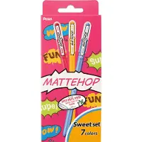 Pentel Mattehop Stylo à encre gel Lot de 7