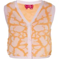 Swirly Cardigan orange / rose