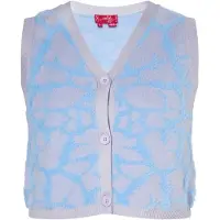 Swirly Cardigan bleu / gris