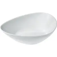 Alessi Bol de service peu profond en porcelaine blanche Colombina 14 x 12 x 26 cm, lot de 6