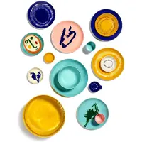 Serax Feast Plat S - Lot de 4 Pink|Blue Pepper
