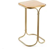Skye Decor , Shb-001-C, table basse, 100 % BOIS, or, 30 x 30 x 52 cm