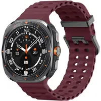 IMoshion Bracelet en silicone Ocean pour la Samsung Galaxy Watch Ultra (2024/2025) - Rouge vin