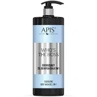 Apis Who's the Boss Gel nettoyant énergisant 3-en-1 pour hommes, 1000ml