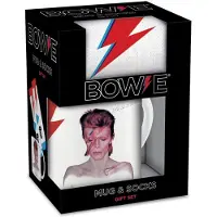 David Bowie Mug de - Aladdin Sane - Tassen-Socken-Set - pour Indifférent - Standard - Taille Standard