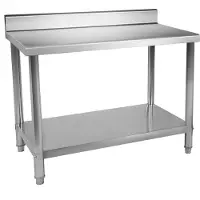 Royal Catering Table de travail inox - ECO - 120 x 60 cm - 400 kg - Dosseret -