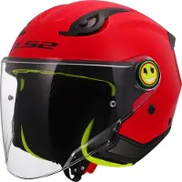 LS2 LS2OF622FunnyIISolidRougeEnfantCasqueJet Taille S