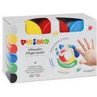 Primo Peinture au doigt 50g Lot de 6
