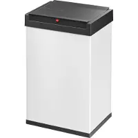 Hailo 0840-131 Collecteur de déchets Big-Box Swing L - 35 l, blanc
