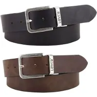 Levis Accessories pour homme. 77134-2086 Ceinture en cuir réversible Core, marron (90 cm), Casuel