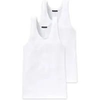 Schiesser Maillot de corps ' 2-Pack Authentic ' blanc