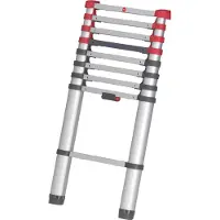 Hailo T80 Aluminium Échelle télescopique 9 marches 94-264 cm