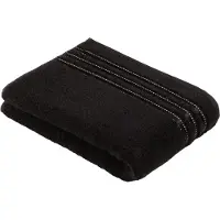Vossen Serviette de Douche Vossen Cult de Luxe Black (set de 2) (67 x 140 cm)
