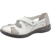 Rieker Chaussure basse '46367' greige / blanc