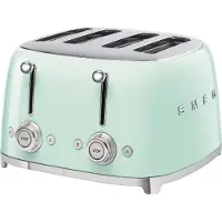 Smeg Grille-pain 4 fentes 950w vert d'eau - - TSF03PGEU - années 50